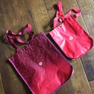 2 LuLuLemon bags (small and medium)